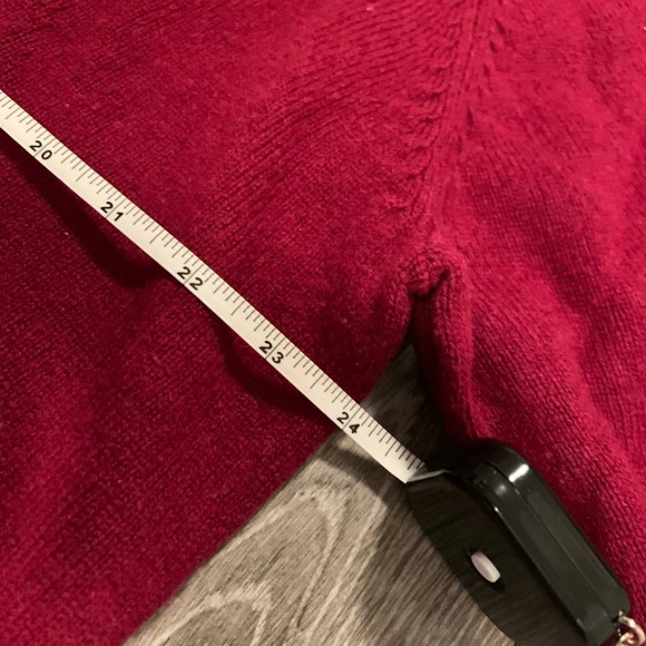 Club Room 100% Lambs Wool Long Sleeve Red Sweater size XL - Picture 7 of 7